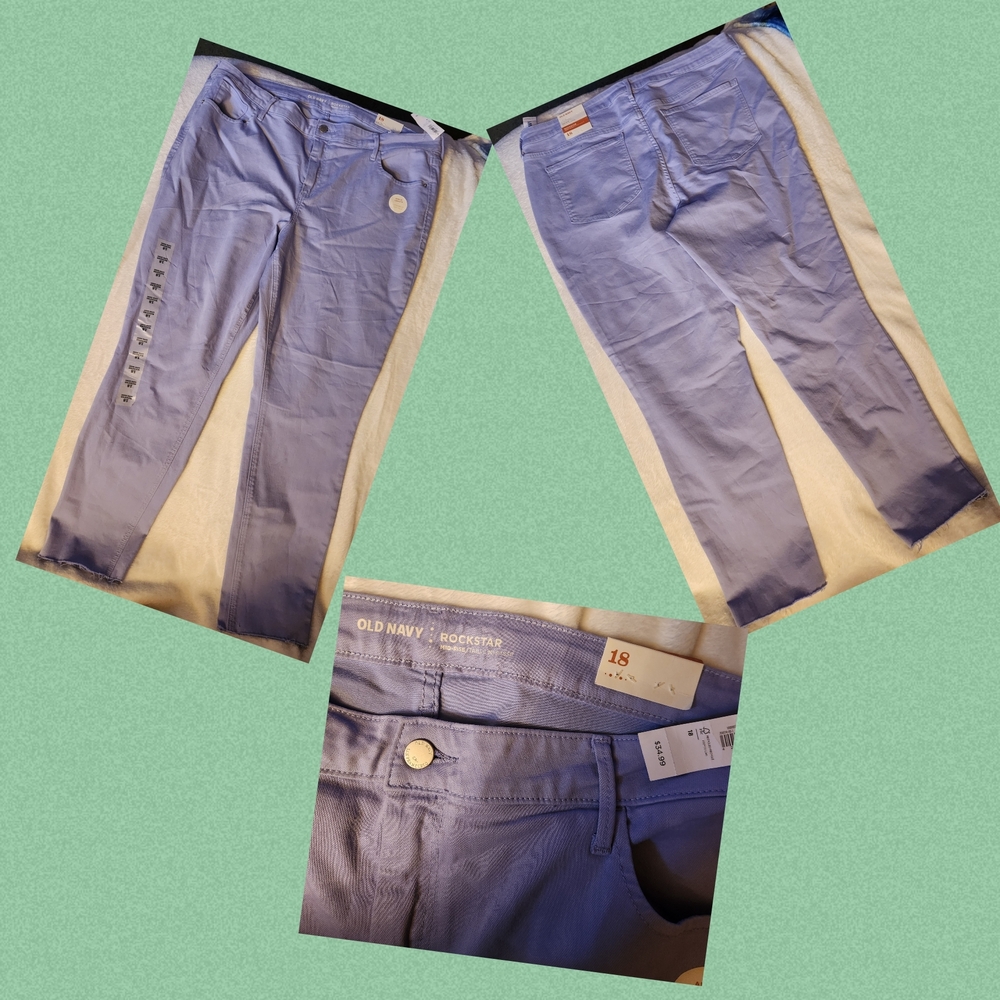 Old Navy Women's Boyfriend Jeans - Light Purple